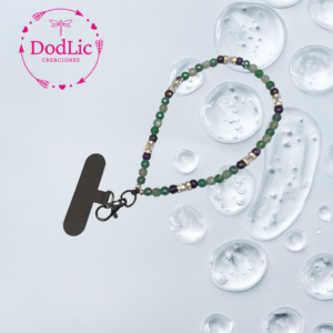 Colgante Pulsera Celular Crystal Emerald